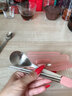 嘉际 便携式餐具筷子勺子三件套装小学生不锈钢儿童收纳盒可爱TT1 西柚粉（不锈钢筷） 实拍图