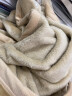 优米熊 毛毯 A类午睡小毯子空调盖毯办公室毯子盖腿小毛毯午休毯加厚单人幼儿园午睡毯 咖色 1×1.5m 实拍图