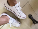 回力帆布鞋男女低帮鞋情侣运动板鞋夏季休闲学生韩版低帮鞋 白色HL391T 41 实拍图