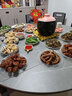 上林春天 岩板餐桌 实木餐桌椅组合现代简约伸缩折叠圆桌吃饭桌子餐厅家具 阿玛尼灰-黑灰框架【木椅】  1.5m 一桌八椅 实拍图