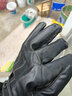 安妮莎骑行皮手套男士冬季防寒加绒摩托车开车冬天滑雪防风防泼水女士手套 三道筋全U触屏款 均码 实拍图