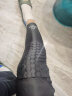 准者（RIGORER） 专业运动蜂窝篮球护膝半月板损伤骑行护具跑步装备健身防撞透 长款黑色单只装 L（适合体重110-150斤左右） 实拍图