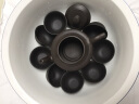 金团(jintuan)乌金石茶盘大号整块天然石头茶海黑金石制茶台套装家用简约茶具托盘紫铜色金属框包边 火烧版【普通排水】80*40 实拍图