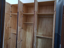 华南衣柜 全实木大衣柜中式简易平开门卧室家具简易衣橱 胡桃色主柜+顶柜 6门 实拍图