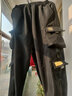 策息裤子男冬季加绒加厚保暖棉裤休闲裤子宽松加绒裤男哈伦学生工装运 加绒411卡其+加绒411黑色 3XL -建议145-160斤左右 实拍图