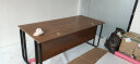 隆祥福老板桌办公桌组合大班台桌椅组合主管经理桌子简约办公家具 黑架+金橡木色面 1.8米*0.8单桌+侧柜 实拍图