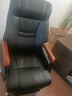 名流都市真皮老板椅豪华商务按摩大班座椅实木办公室可躺坐椅家用电脑转椅 10轮咖啡色-头层牛皮+搁脚 固定扶手 尼龙脚 实拍图