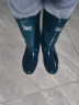 回力雨鞋女时尚户外下雨天高筒防水雨靴水鞋耐磨胶鞋6813墨绿中筒39 实拍图