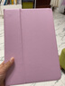 亖燚 苹果2021ipad保护套10.2皮套轻薄第九代全包8防摔9.7英寸air1支架mini6外壳 粉色（保护套+钢化膜） iPad air3 10.5寸/Pro 10.5寸 实拍图
