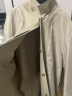 a.b.x春季新款设计师高级感巴尔马肯风衣男中长款韩版潮流春秋休闲外套 灰米色 XL/180 晒单实拍图