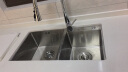 法恩莎（FAENZA） 手工水槽双槽厨房304不锈钢洗菜盆厨房洗菜池加厚大号洗碗池套餐 82*44双槽-裸槽（带刀架） 实拍图