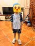 匹克儿童泳衣男童专业短袖分体训练泳衣泳裤抗氯温泉镜帽袋套装110 实拍图