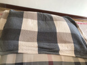 棉沅 纱布枕巾棉加厚加大一对装50*75厘米田园情侣婚庆酒店宾馆 格子灰色两条装 75cm*50cm 实拍图