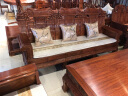 善心悦木红木家具非洲花梨（学名：刺猬紫檀）实木沙发客厅组合新古典中式大中户型别墅 123六件套预付选项 单拍不发 组合 实拍图