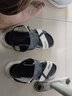 LINROD 凉鞋男士外穿潮流运动休闲开车凉拖沙滩两用拖鞋2024加大4546码 黑色 45 -46 实拍图