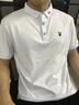 JEEP SPIRIT吉普父亲节礼物短袖T恤男夏季半袖翻领POLO商务休闲纯色保罗衫 A126-1-K213浅粉色 4XL （180-195斤） 实拍图