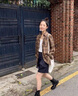 妍莉芬（yanlifen）2025年春季穿搭衣服两件套小个子衬衫连衣裙小香风套装女裙子春夏 格子衬衫+黑色连衣裙 M 实拍图