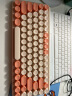 航世（BOW）K508L 充电无线键盘 笔记本台式电脑家用办公通用可爱迷你便携轻音键盘 落樱粉 实拍图