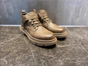 西域骆驼（VANCAMEL）秋冬马丁靴男鞋秋季真皮2025新款英伦高帮免系带休闲复古工装皮鞋 卡其【升级款】 41 实拍图