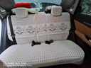汽车坐垫全包围加厚棉质蕾丝座套座椅套四季专用坐套专车订制本田CRV凌派奥迪A6LQ5雅阁冠道辉昂途观 D款米色全包 实拍图