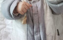童泰秋冬季加厚婴儿衣服3-24月宝宝棉衣带帽棉服哈衣外出连体衣 灰色 73cm 实拍图