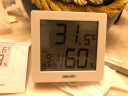 得力（deli）温度计壁挂电子温湿度计室内家用数显高精度精准婴儿房温度表 白色 带时间+双日历+闹钟+体感 实拍图