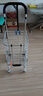 杰适（jieshi）购物车爬楼买菜折叠款便携手拉车铝合金拖车上楼梯车老年菜篮推车 八轮-旗舰加粗轴承水晶轮 实拍图