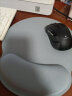 裕合联 护腕鼠标垫大号电竞游戏顺滑带手托腕托加厚家用便携办公桌垫耐磨3D 椭圆形 深空灰 实拍图