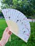 葆氏扇子中国风折扇女士绢布古典扇子夏季汉服旗袍拍照便携折叠 实拍图