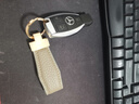 迪加伦头层小牛皮汽车钥匙扣高档真皮钥匙链男士生日礼物品 商务灰 实拍图