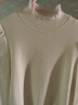 歌莉娅 冬季新品  天丝羊毛拼接毛衣  1ACR5J030 07W米色 M 晒单实拍图