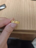 周生生黄金戒指活口 六字大明咒 足金男女婚嫁可作对戒90212R计价4.4克 实拍图