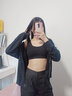 浪莎女士加肥裹胸宽肩无缝带胸垫背心美背打底均码中老年大码文胸 黑色 适合体重100-180斤 实拍图