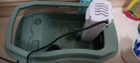 爬将军 乌龟缸带晒台 龟缸防逃逸龟箱 别墅家用生态造景水陆草龟养龟 北欧绿 中号套餐一 实拍图