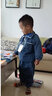 相思桐1-6岁男童牛仔套装春秋季洋气宽松男孩衣服儿童帅气小童宝宝童装 蓝色【上衣+裤子】 120 适合身高105-115cm 实拍图