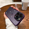 速舞 苹果16手机壳磨砂肤感金属镜框14promax男女款透明15Pro简约可磁吸13promax镜头全包12防摔保护套 【暗紫色】磨砂金属镜头圈 苹果14Pro Max【6.7寸】 实拍图