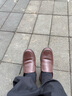 厨王厨师鞋厨房工作鞋劳保鞋耐磨防水防滑防油一脚蹬休闲皮鞋 厨王2号/棕色款（防滑防水） 40 实拍图