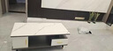 私 蜜(SIMI)茶几电视柜轻奢客厅岩板茶几现代简约大理石纹储物茶几 岩板白理石纹一米二茶几 实拍图