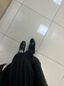 ZHR单鞋女英伦风舒适方头乐福鞋女两穿粗跟透气皮鞋女 K196 黑色 40 实拍图