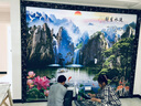 金丝雀（ANARY）大型定制壁画简约墙壁纸五宫格壁布客厅电视墙凹凸无缝墙布影视墙 369579 18D浮雕凹凸水晶彩雕丝绸布/平 实拍图