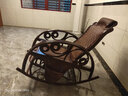 怡藤美藤椅摇椅沙发阳台老人午休午睡藤条逍遥躺椅大人藤编藤艺藤制椅子 板栗色 单张摇椅 实拍图