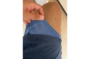 摩卡思赫（M.CRANE M）运动短裤男 跑步健身速干三分裤 透气弹力夏季薄款四分深蹲训练裤 宝蓝色（轻薄款) M(120-135斤） 实拍图