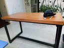 朗庆（LANGQING）实木电脑台式桌家用实木桌子书房书桌写字桌学习电脑桌子 200*80*75厚度8cm 实拍图