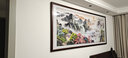 良品大师山水画办公室挂画中式客厅装饰画万里长城靠山图茶室字画风景壁画 富春山居图A1 90*240cm宣纸锦绫+有机玻璃+红褐色实木框(大气款） 实拍图
