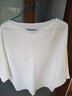 歌米拉 短袖T恤女新款夏季韩版冰丝宽松蝙蝠衫上衣薄体恤 白色 M 实拍图