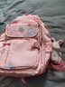 女孩书包小学生一二三四五六年级超轻便减负护脊6-12岁儿童双肩包 粉色--大号 实拍图