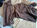 古德罗青少年保暖内衣套装男冬季金丝绒贴身初高中学生加绒秋衣秋裤v领 咖色S03 XL 120-140斤 实拍图