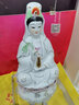 观音菩萨佛像观音佛像供奉陶瓷南海观音菩萨家用观世音菩萨佛像 10寸白玉观音(单尊)高25厘米 实拍图