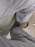 鲁宾克牛仔裤男宽松束脚春夏季裤子男潮牌男士九分束脚裤百搭运动休闲裤 WK-K283浅蓝色 2XL (建议体重150-160斤) 实拍图