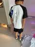 美津浓（MIZUNO）儿童运动套装男女同款夏季新款运动T恤休闲短裤 黑白 TZ24230273 130 cm (建议身高125-135cm) 实拍图